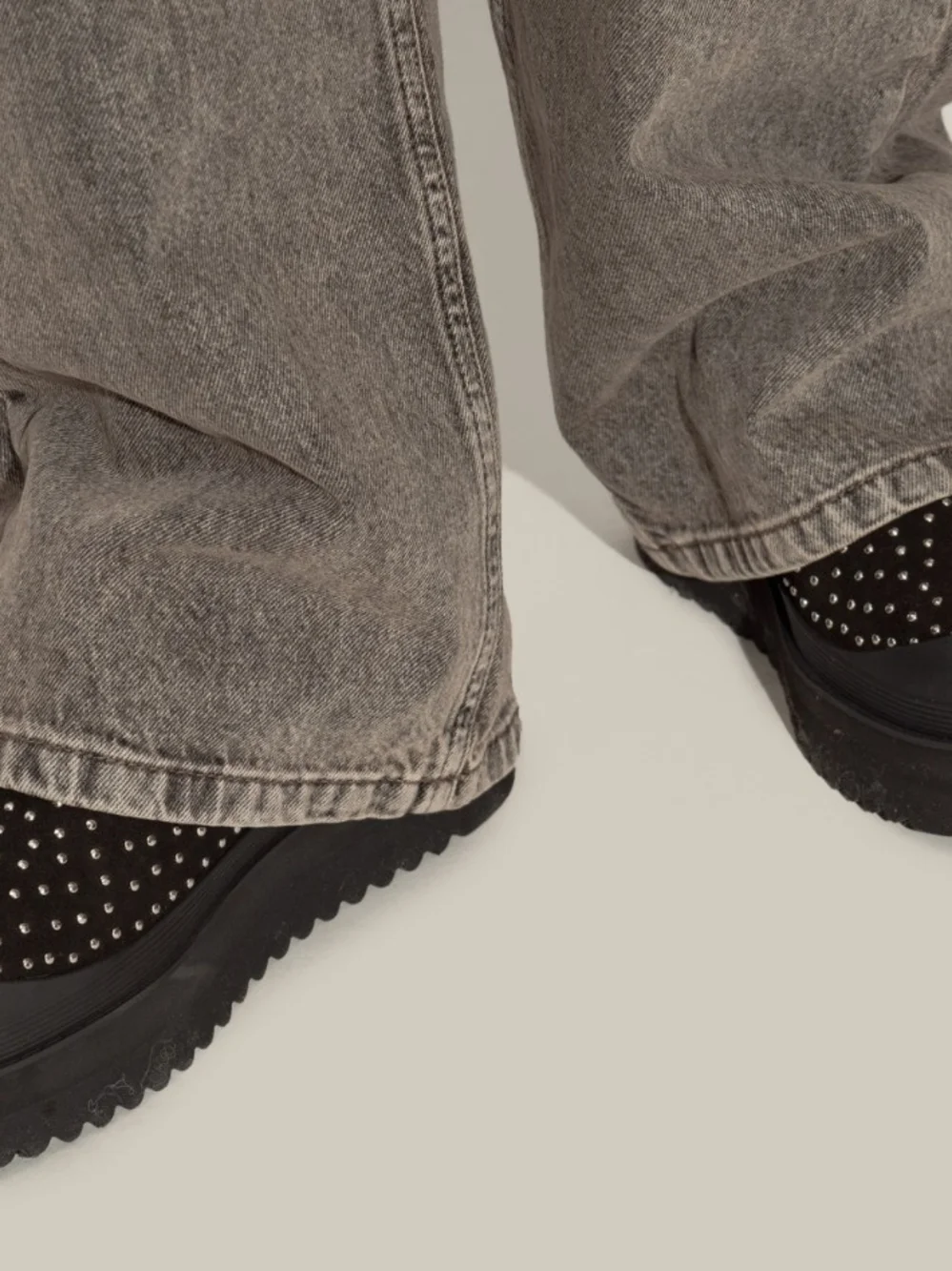 Tory Burch Black Studded Platform Ankle Boot